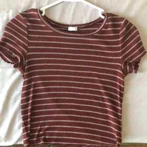 Burgundy t-shirt